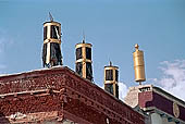 Ladakh - Matho Gompa, projecting roofs in deep red